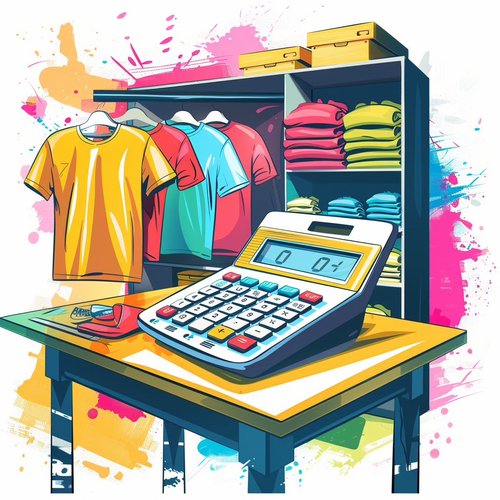 Crafting workstation with a material calculator and heat press